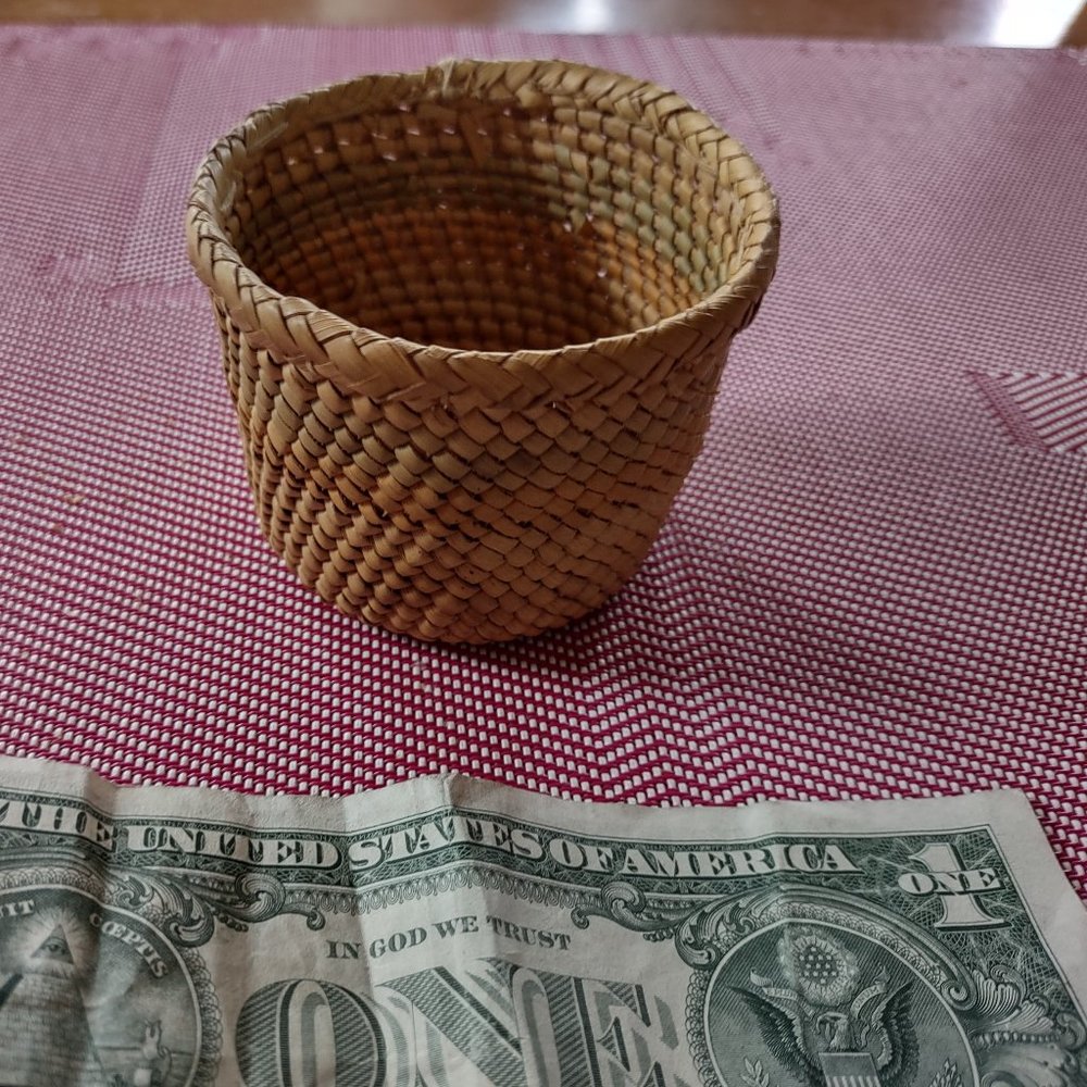 Small Vintage Woven Basket